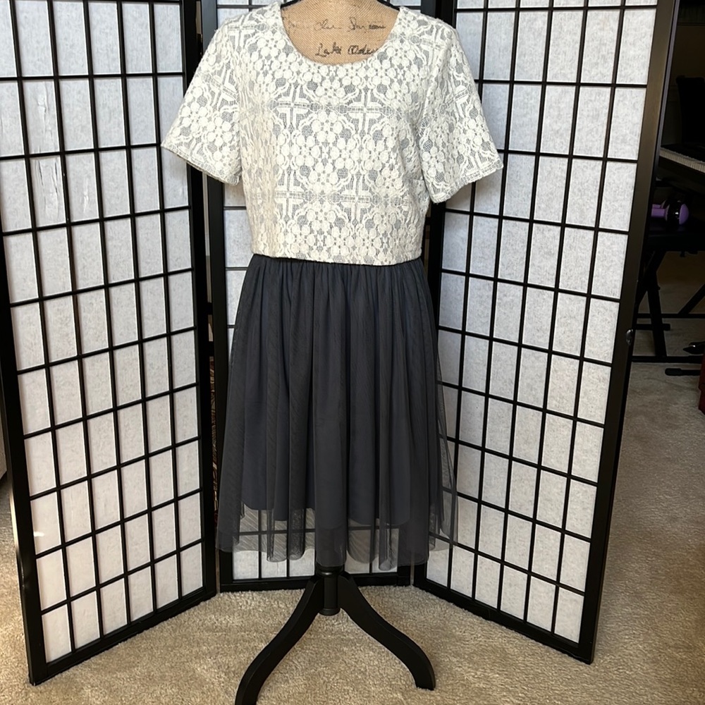 Anthropologie Weston Lace Tulle Dress